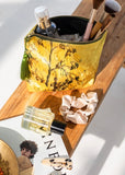 Cosmetic Bag | Vintage Kowhai Velvet