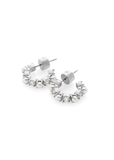 Earrings | Perla Hoop (Silver/Pearl)