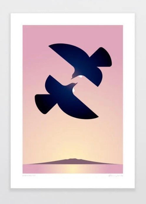 Art Print | Evening Tūī