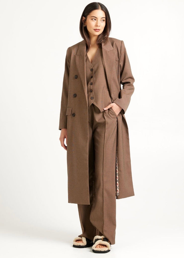 Coat | Fox (Mini Houndstooth)