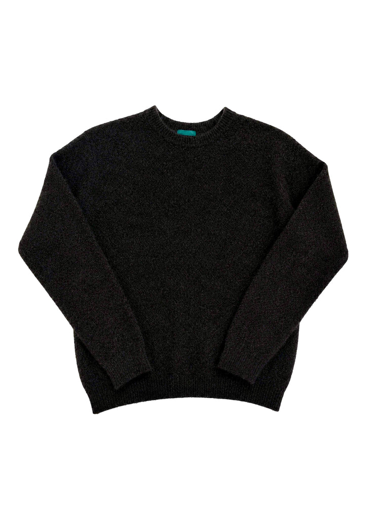 Lothlorian Spry textured jumper in brown marl