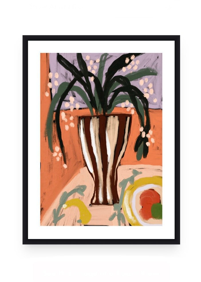 Art Print | Striped Vase Harmony