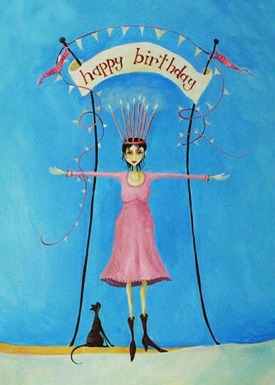 Card | Birthday Girl Wishes (Crispin Korschen)
