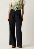 Front view of Nancybird Charlotte Steel Blue pants 