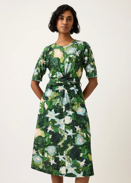 Dress | Terra Short Sleeve Wrap (Garden)