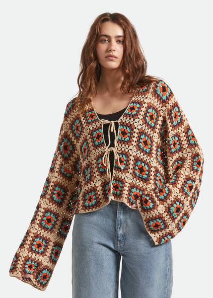 Kimono | Crochet Knit (Multi Colour)