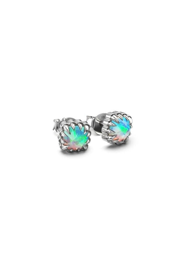 Earring | Mini Claw (Silver/Opal)