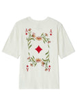 T-Shirt | Botanical Oversized(Off White)
