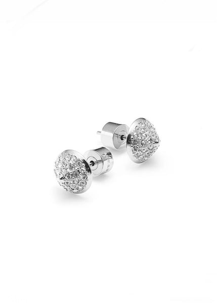 Earrings | Voltage Stud (Silver/cubic zirconias )