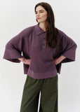 Model wearing Josephine Finn Knitted Polo