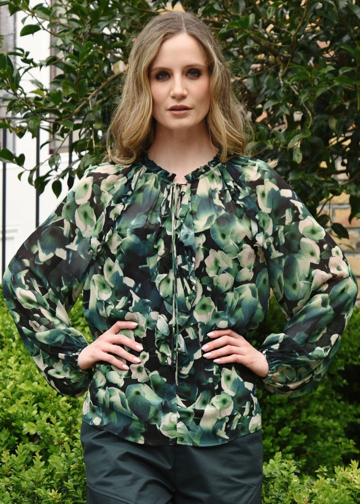 Top | Open Season Blouse (Green)