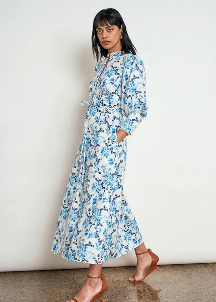 Model wearing Zoe Kratzmann Envelop dress in Song Bird