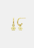 Earrings | Daisy Day Hoop Studs (Gold)