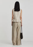 Back view of Ricochet Marc Light Taupe pant