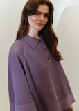 Side view of Josephine Finn Mauve polo