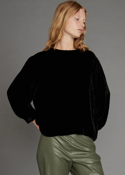 Blouse | Shell (Black Velvet)