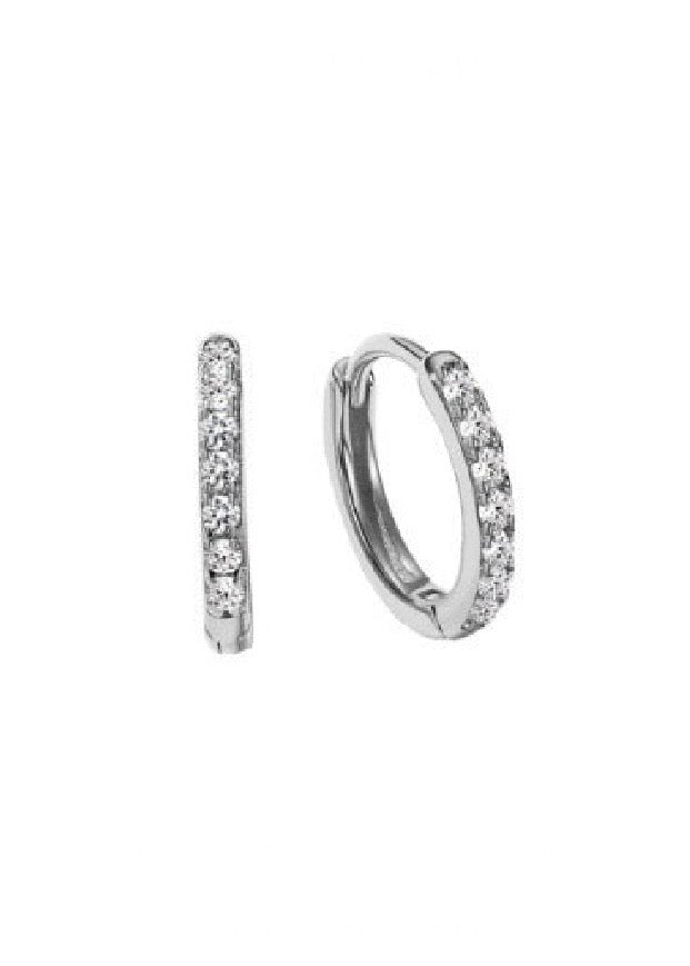 Earrings | Large Marcella Hoop (Silver)