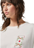 T-Shirt | Botanical Oversized(Off White)