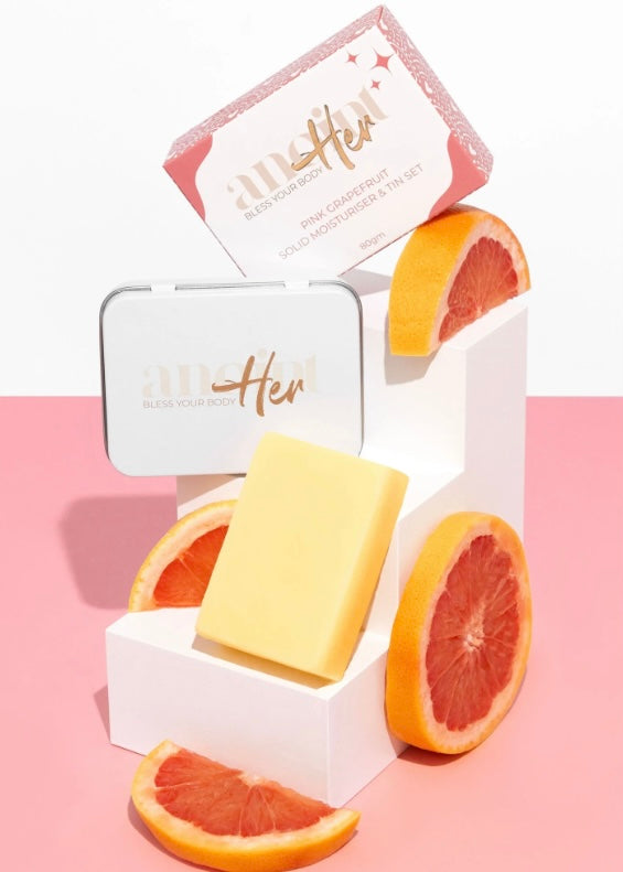 Solid Moisturiser + Tin Set | Grapefruit