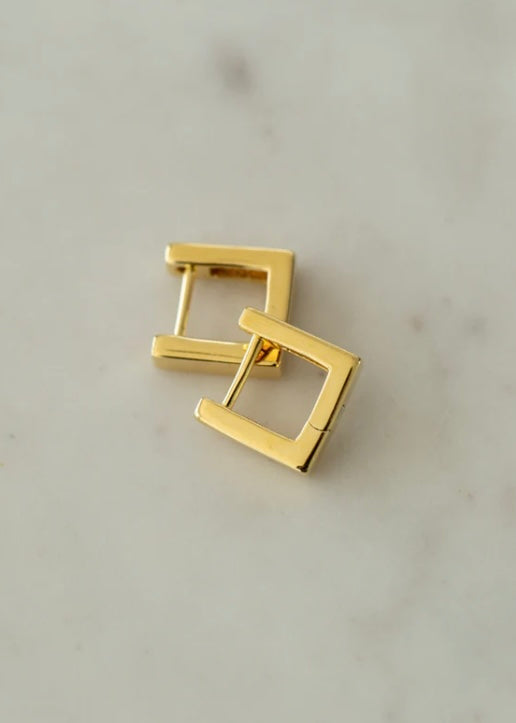 Earrings | So Square (Gold)