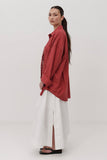 Shirt | Viv Oversized (Burnt Red)