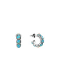 Earring | Halo Cluster (Silver/Opal)
