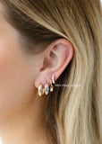 Earrings | Mini Pearl Huggies (Silver)