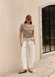 Tee | Porto (Choc/Ivory Stripe)