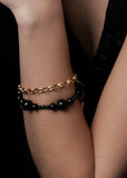 Bracelet | Ombre (Onyx/Silver)
