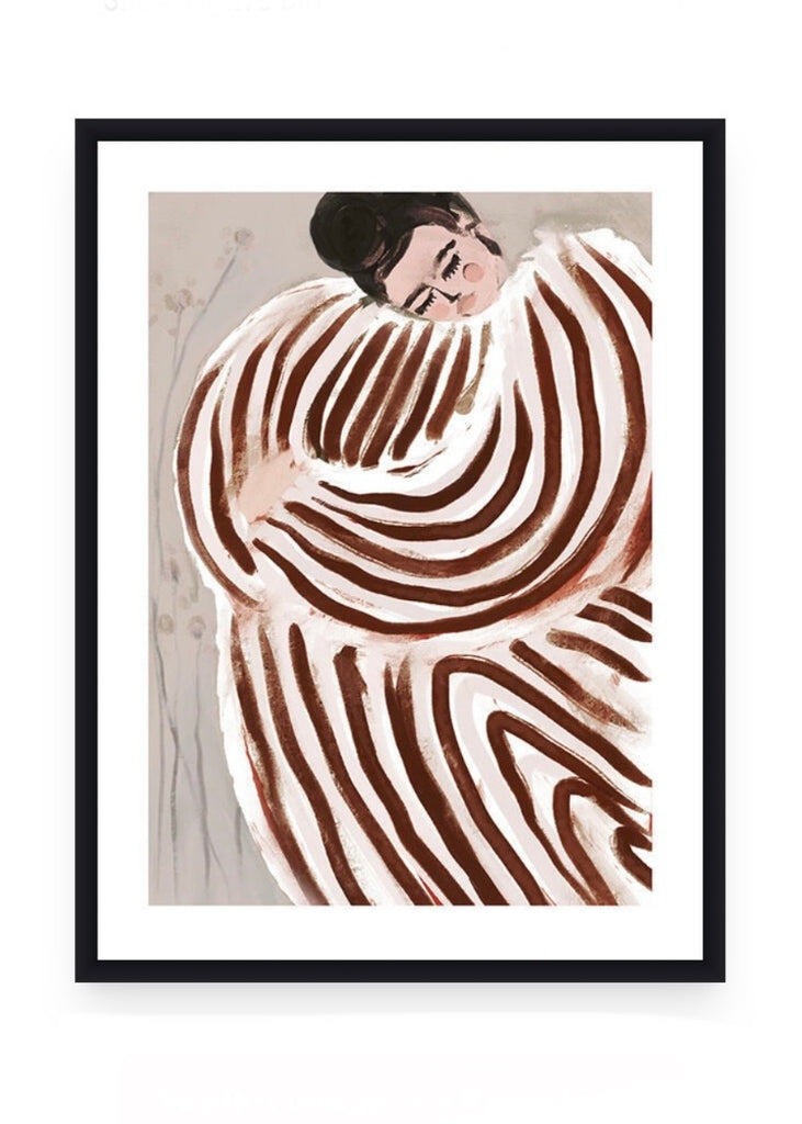 Art Print | Striped Embrace