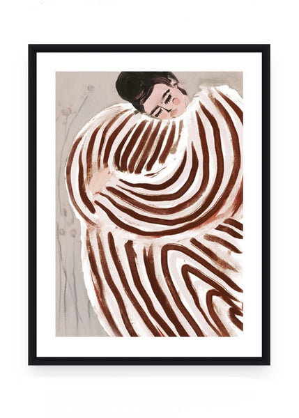 Art Print | Striped Embrace