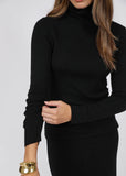 Roll Neck Knit | Alto (Black)