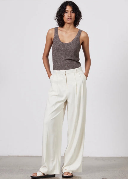 Pant | Ava Wide Leg (Ecru)