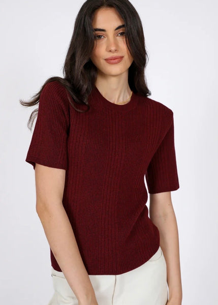 Knit Tee | Vero (Oxblood)