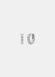 Earrings | Mini Pearl Huggies (Silver)
