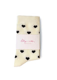 Sock | Heart (Cream/Black)