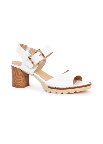 Heels | Del Ray Sandal (Stone Calf)