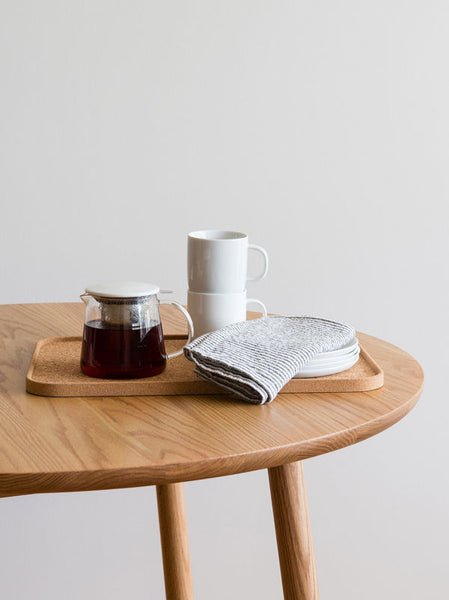 Teapot | Porcelain Lid (Clear/White)