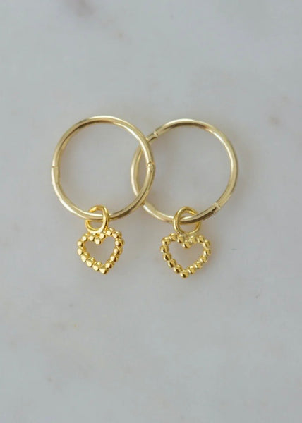 Earrings | Dotty Love Sleepers (Gold)