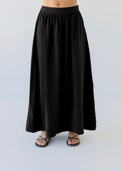 Skirt | Silky Maxi (Black)