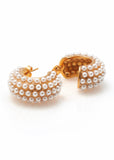 Earrings | Hera Hoop (Pearl/Gold)