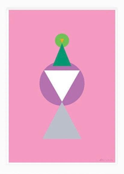 Art Print | Geometric Kereru (A4)