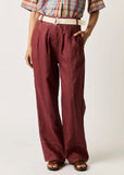 Front view of Nancybird Bodhi Linen spice pants