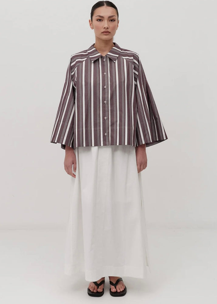 Shirt | Finn (Plum Striped)
