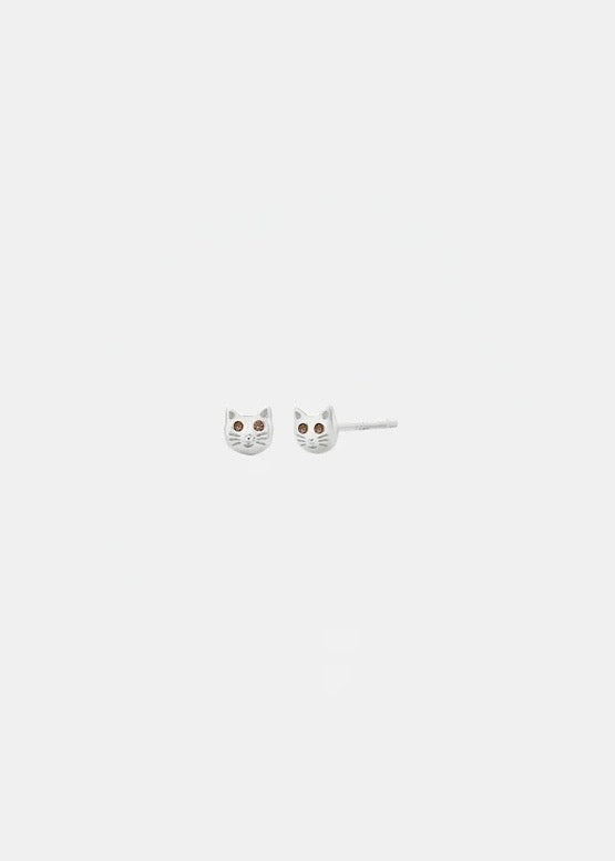 Earrings | Kitty Studs (Silver)