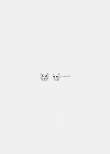 Earrings | Kitty Studs (Silver)