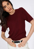 Knit Tee | Vero (Oxblood)