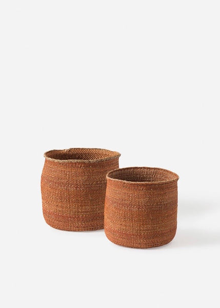 Woven Basket | Iringa Small (Rust)