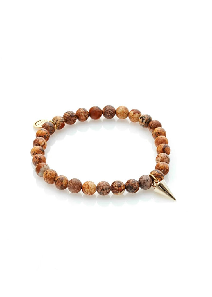 Bracelet | All For One Bracelet (Picture Jasper + Gold)