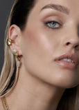 Earrings | Voltage Stud (Silver/cubic zirconias )